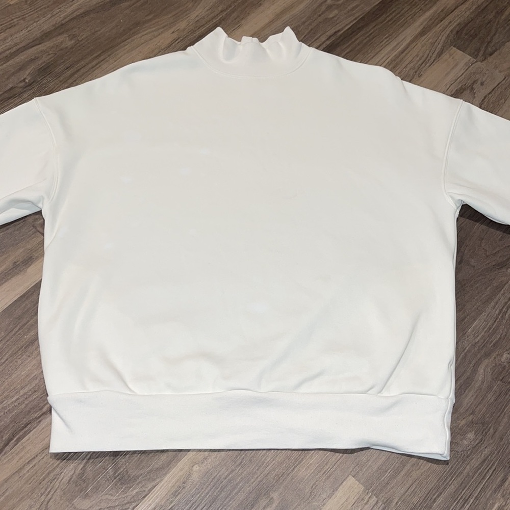 Fabletics Cream Mock Neck Pullover - image 3